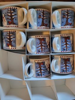 8 new snowman cups Christmas Decoration