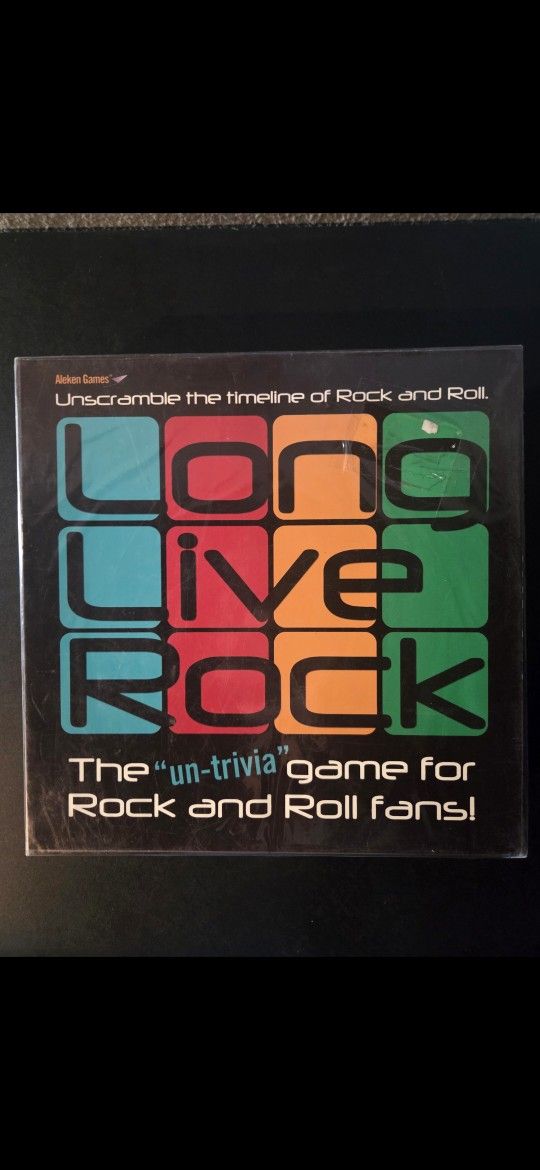 LONG LIVE ROCK Board Game- New Sealed
