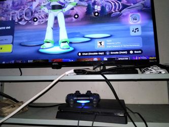 PS4 with controller