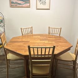 Dining Table With 5 Chairs 