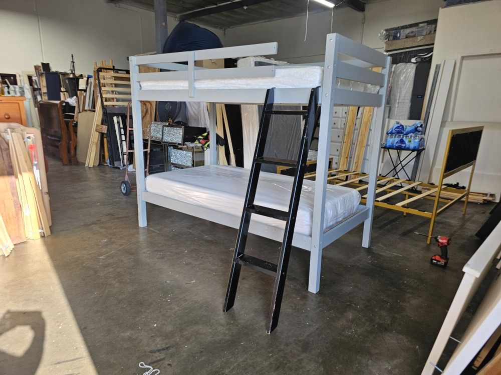 Twin Bunk Bed And Mattress