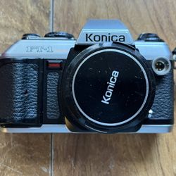 Konica 35mm Film Camera with Flash