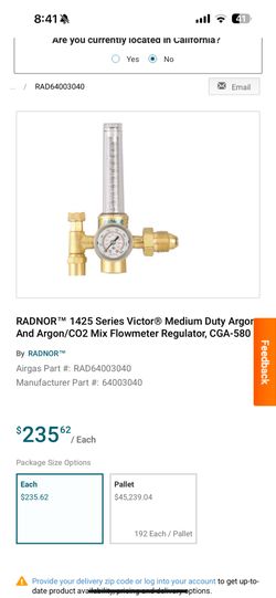 Flow Meter Argon