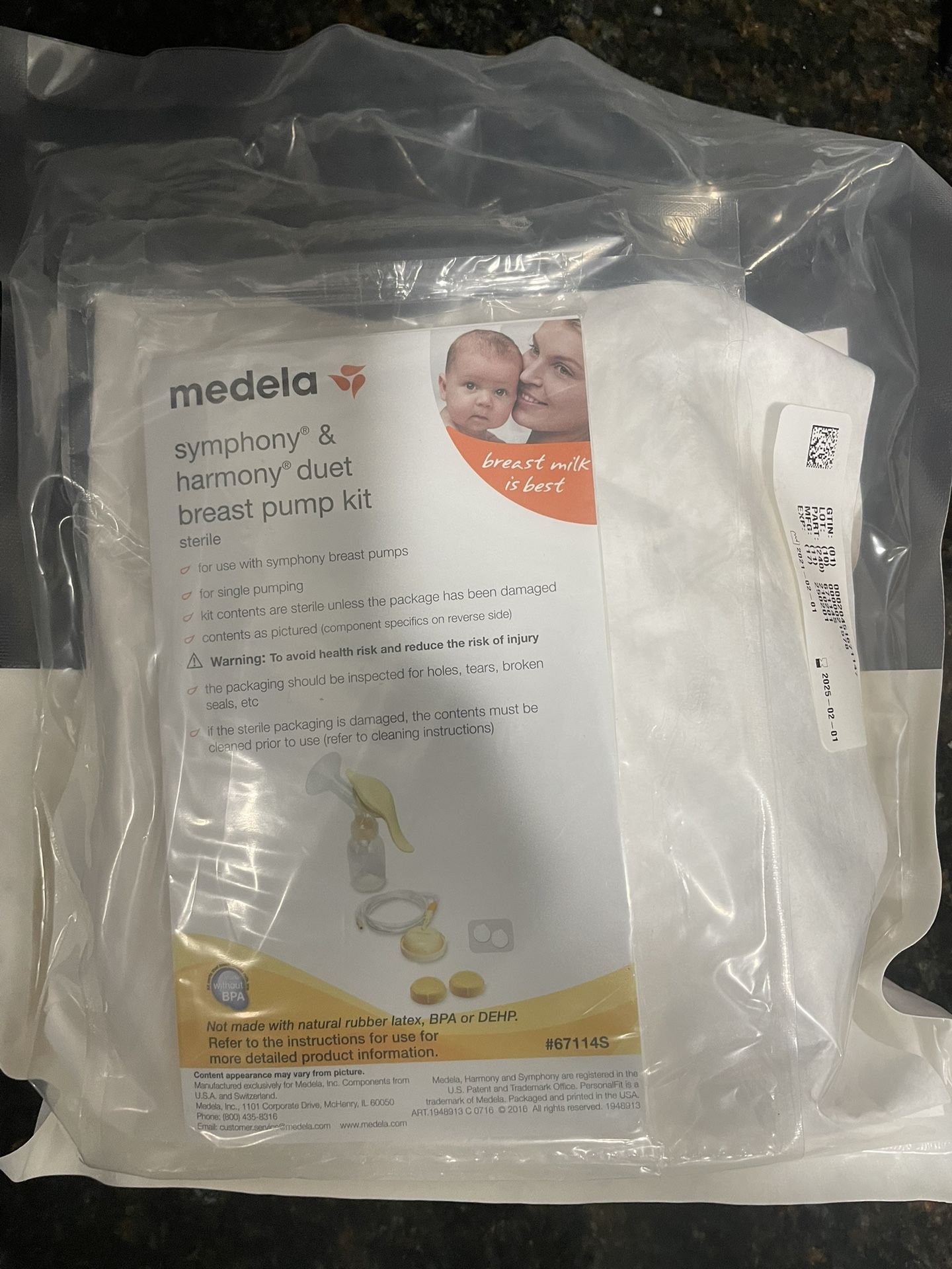 Medela Symphony And Harmony Duet Brest Pump Manual Kit.