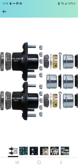 Brand New 5 Lug 3500lbs Trailer Axle Hub Tapered