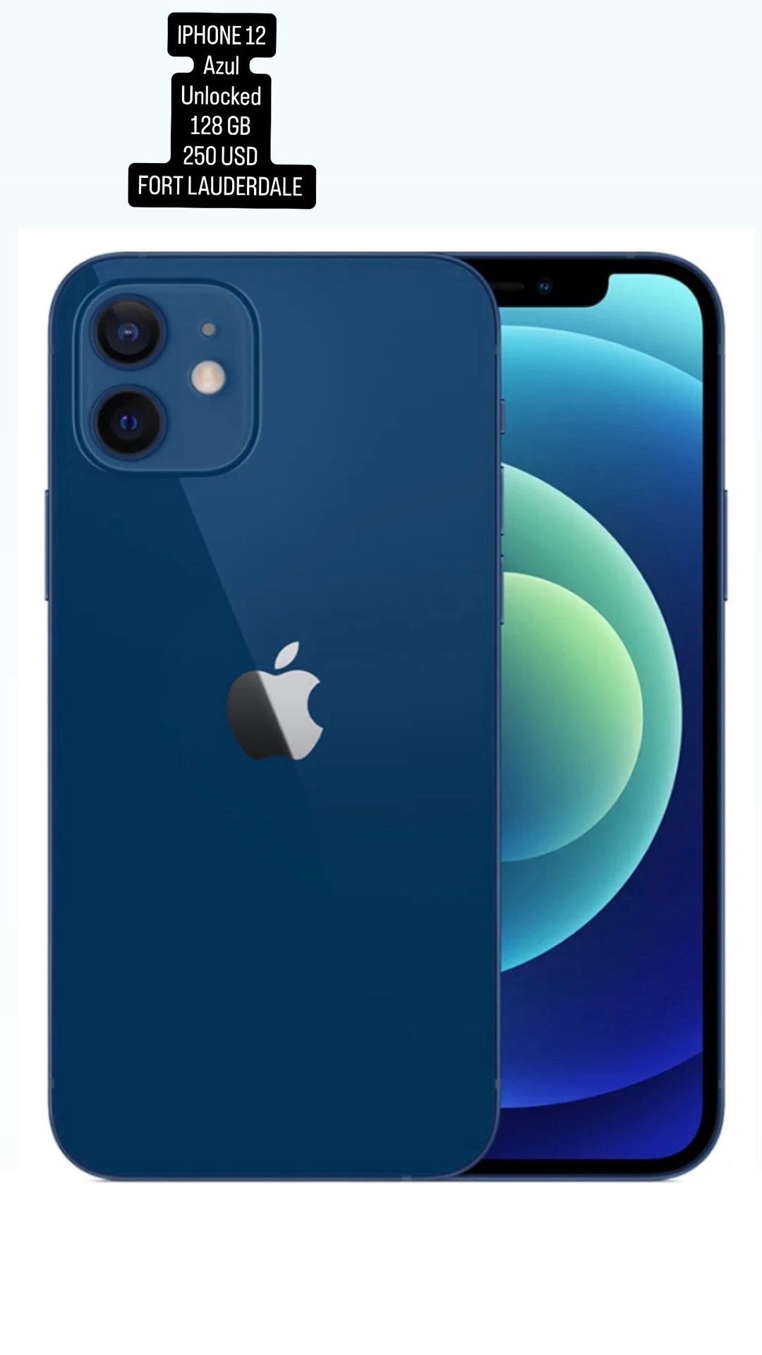 iPhone 12 128 GB BLUE Unlocked