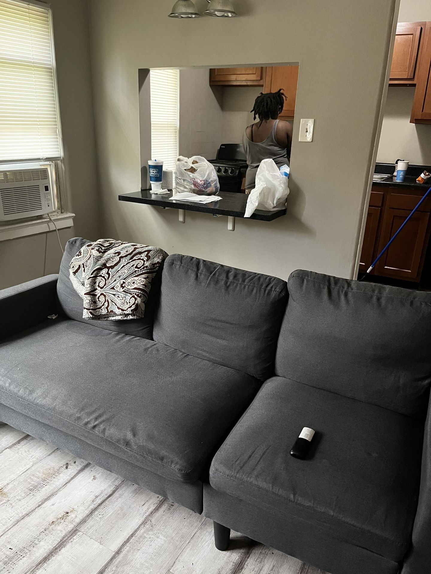 Apartment Sectional. Comes With Ottoman As Well.