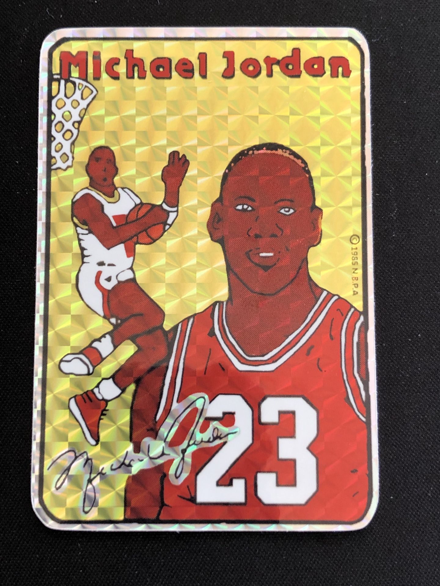 1985 To Present Michael Jordan Prism Jewel Vending Machine Sticker