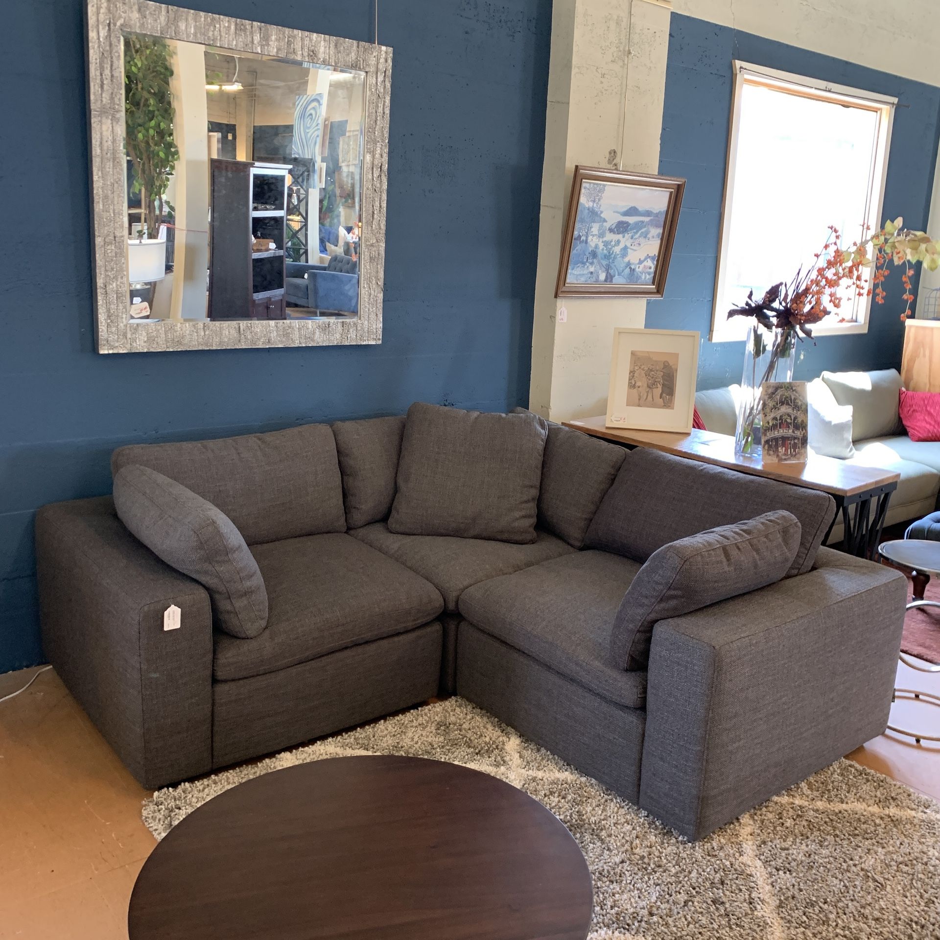 Kardiel Nest Modular 3 Piece Sectional Dior Grey