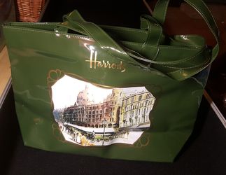 Harrods of London PVC Shoulder Tote Bag New
