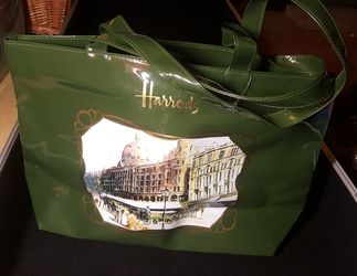 Harrods of London PVC Shoulder Tote Bag New