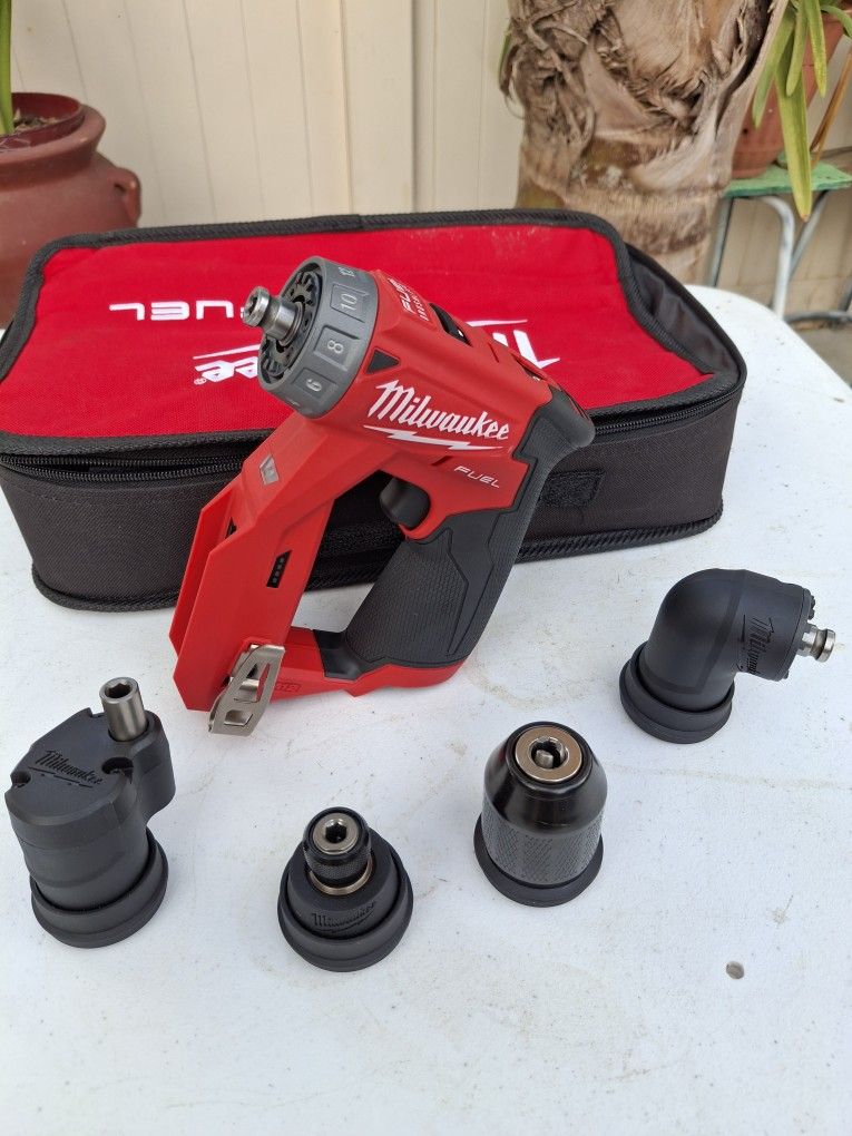 Milwaukee M12 FUEL 4-in-1 Installation 3/8" Drill Diver with 4 Tool Head. (Tool Only)