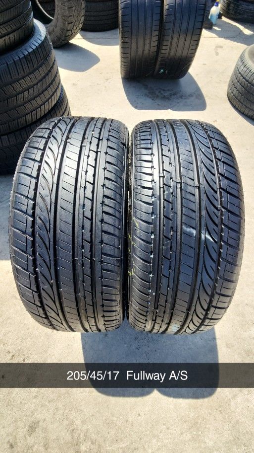 205/45/17 Fullway A/S 100$