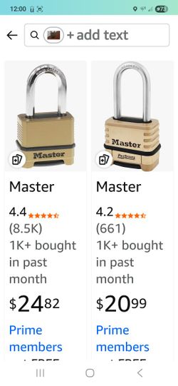 Master Lock Combination Lock, Heavy Duty 