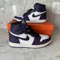 Jordan 1 Court Purple