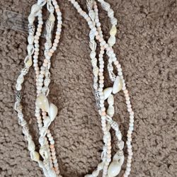 Beaded / Sea Shell Necklace Set 