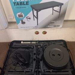 ZTMT Folding Table and  Stool 