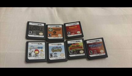 Lot of 7 Nintendo DS Game Cartridges