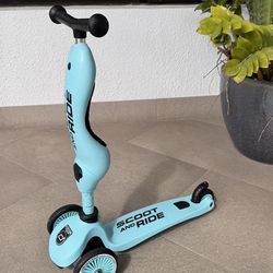 Scoot & Ride 2-in-1 kids scooter with seat.