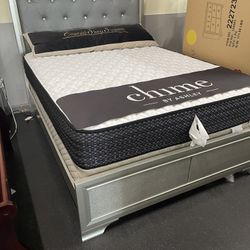 Queen Bed Frame On Clearance ( Floor Model) 