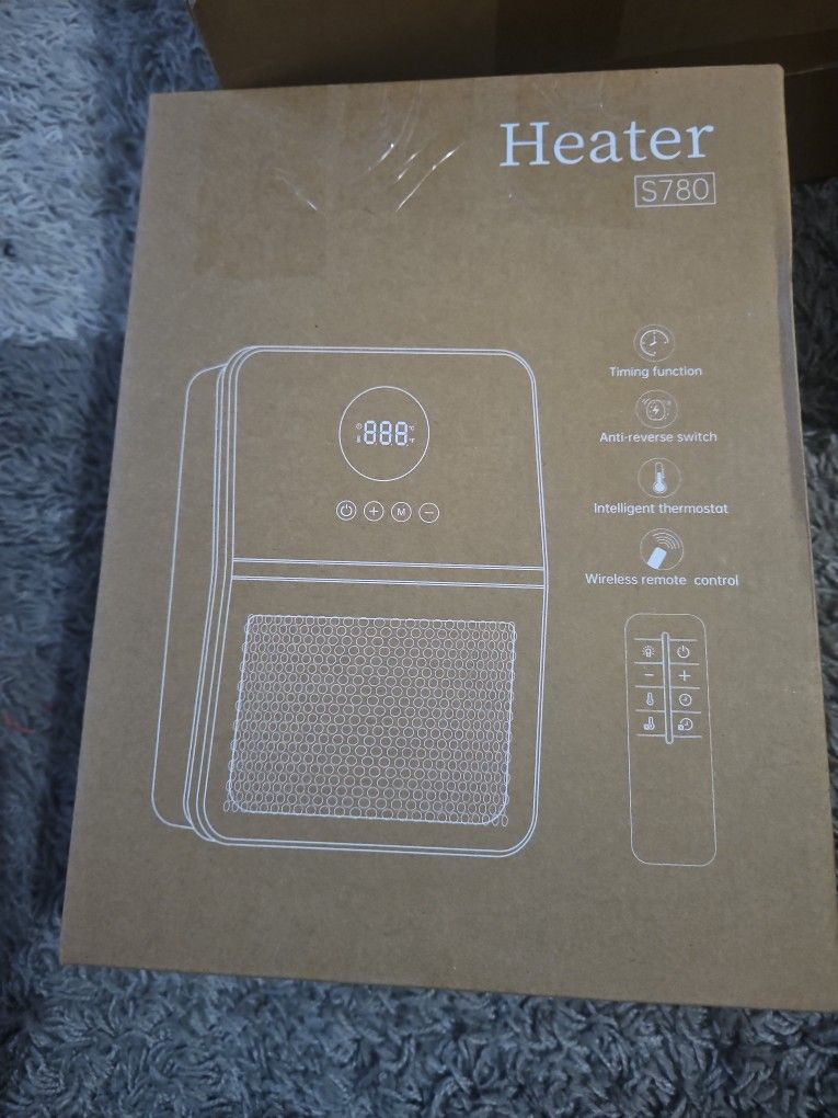 Electric Space Heater, 3-IN-1 Portable Heater for Wall Mount/Hook/Desktop,