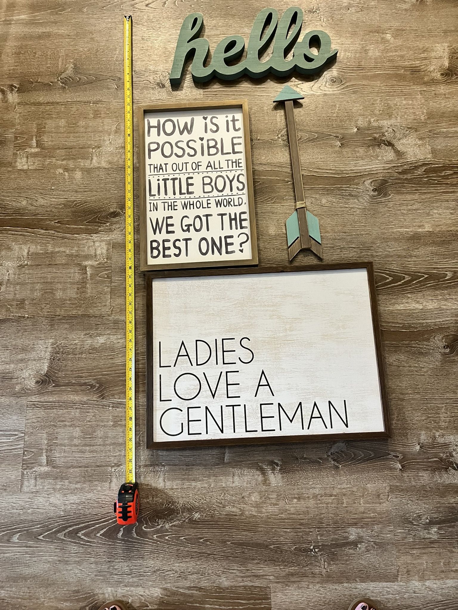 Baby Room Little Boys Wall Art Pictures 5 Items