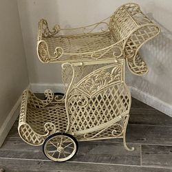 Vintage French Flower Cart - Plant Cart