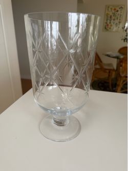 Glass tall dish.