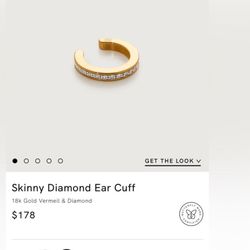 Monica Vinader Skinny Diamond Ear Cuff