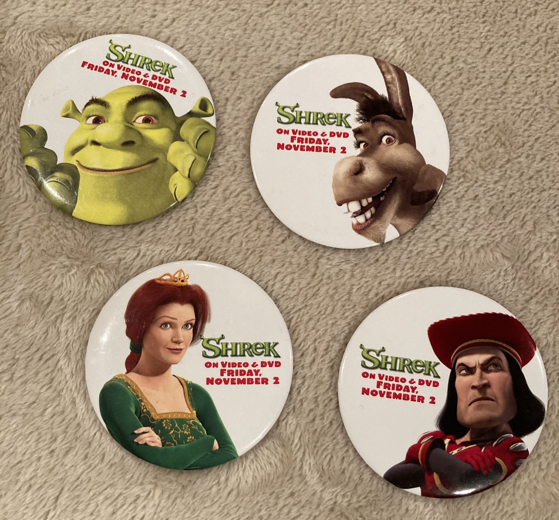 Shrek Movie Pin Collection 