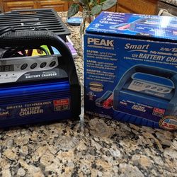 Peak 12 Amp12 Volt Car Battery Charger. New