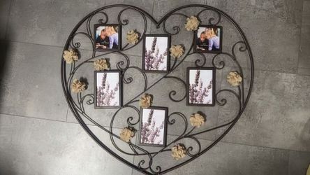 Various decorations, photo frames and practical furniture.
