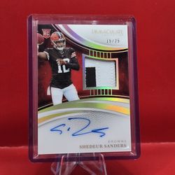 2025 Panini Immaculate Shedeur Sanders Rookie Patch Auto /25