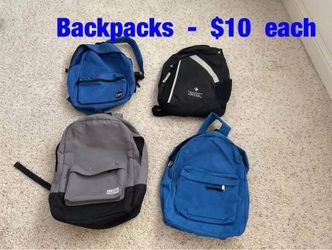 Backpacks  -  $5  each