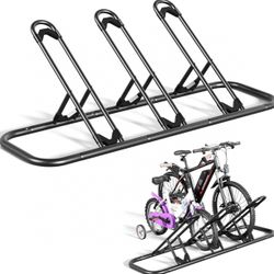 🔥Brand new In Box 🔥Floor-standing bicycle rack that can hold 3 bicycles, suitable for garages, indoor/outdoor bicycle storage racks, bicycle parking