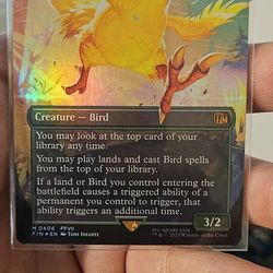 Near Mint Foil Travelling Chocobo Final Fantasy MTG Card