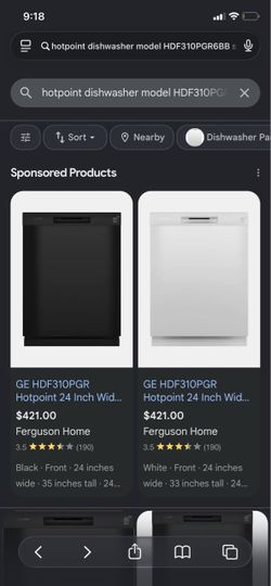 Dishwasher hotpoint