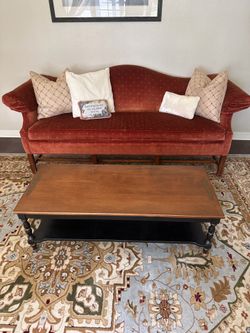 Vintage sofa and coffee table
