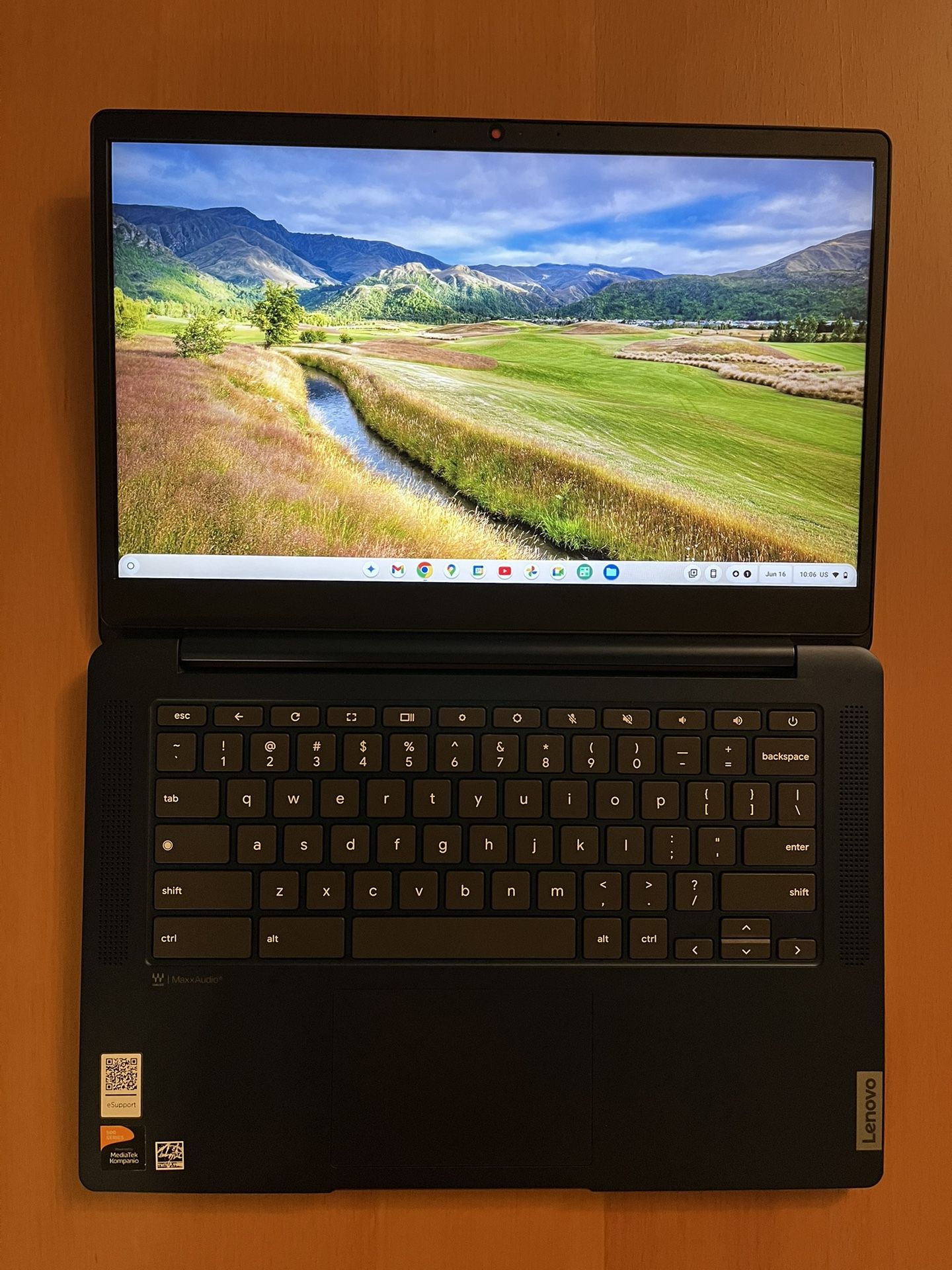 Lenovo - Slim 3 Chromebook 14" FHD Touch-Screen Laptop - MediaTek Kompanio 520 - 4GB Memory - 64GB eMMC - Abyss Blue