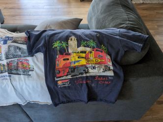 Lot of medium and 1 youth train shirts