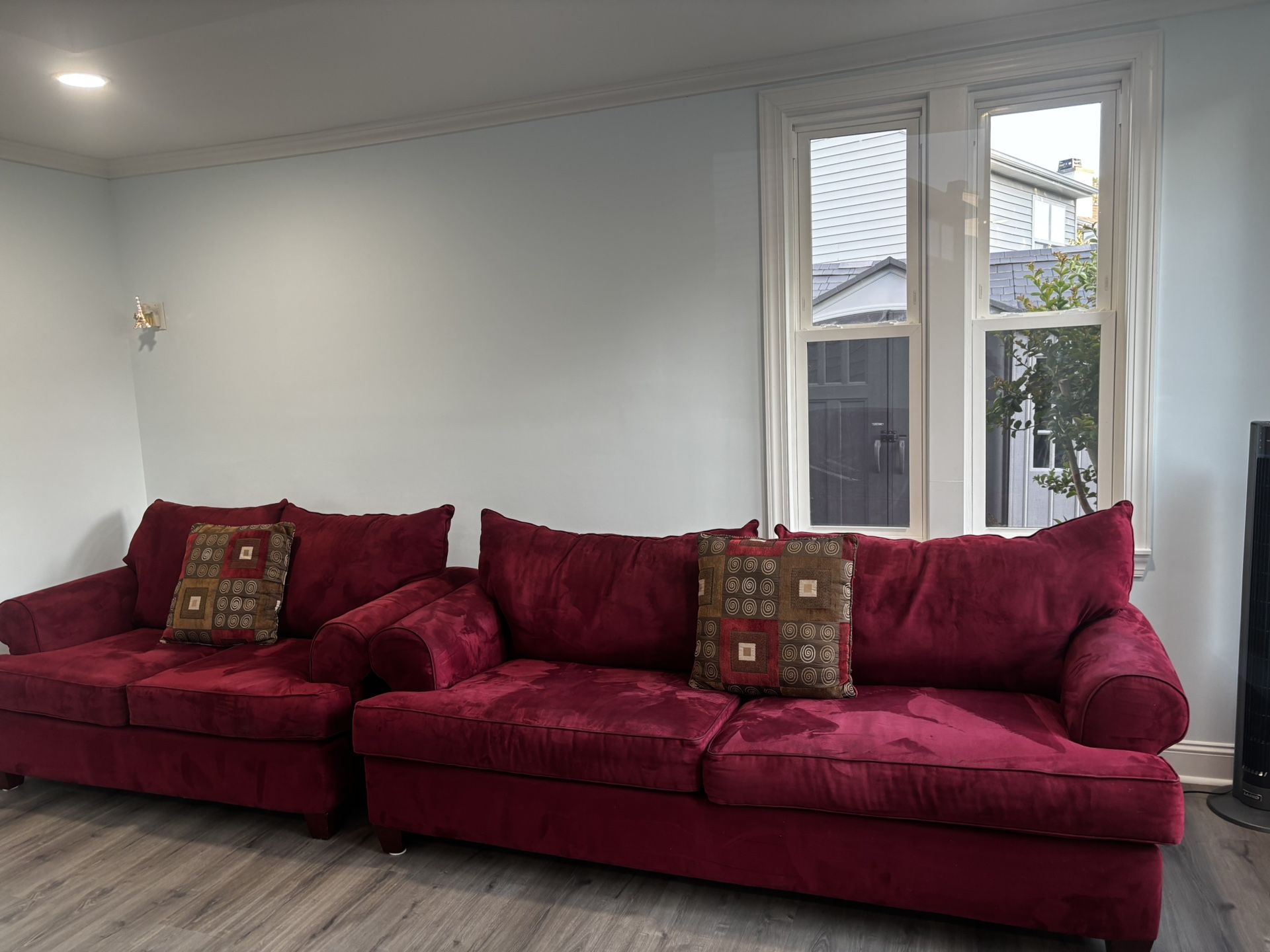 Red Sofa & Loveseat Set