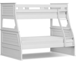 Kids Hilton Head White Twin/full Bunk Bed