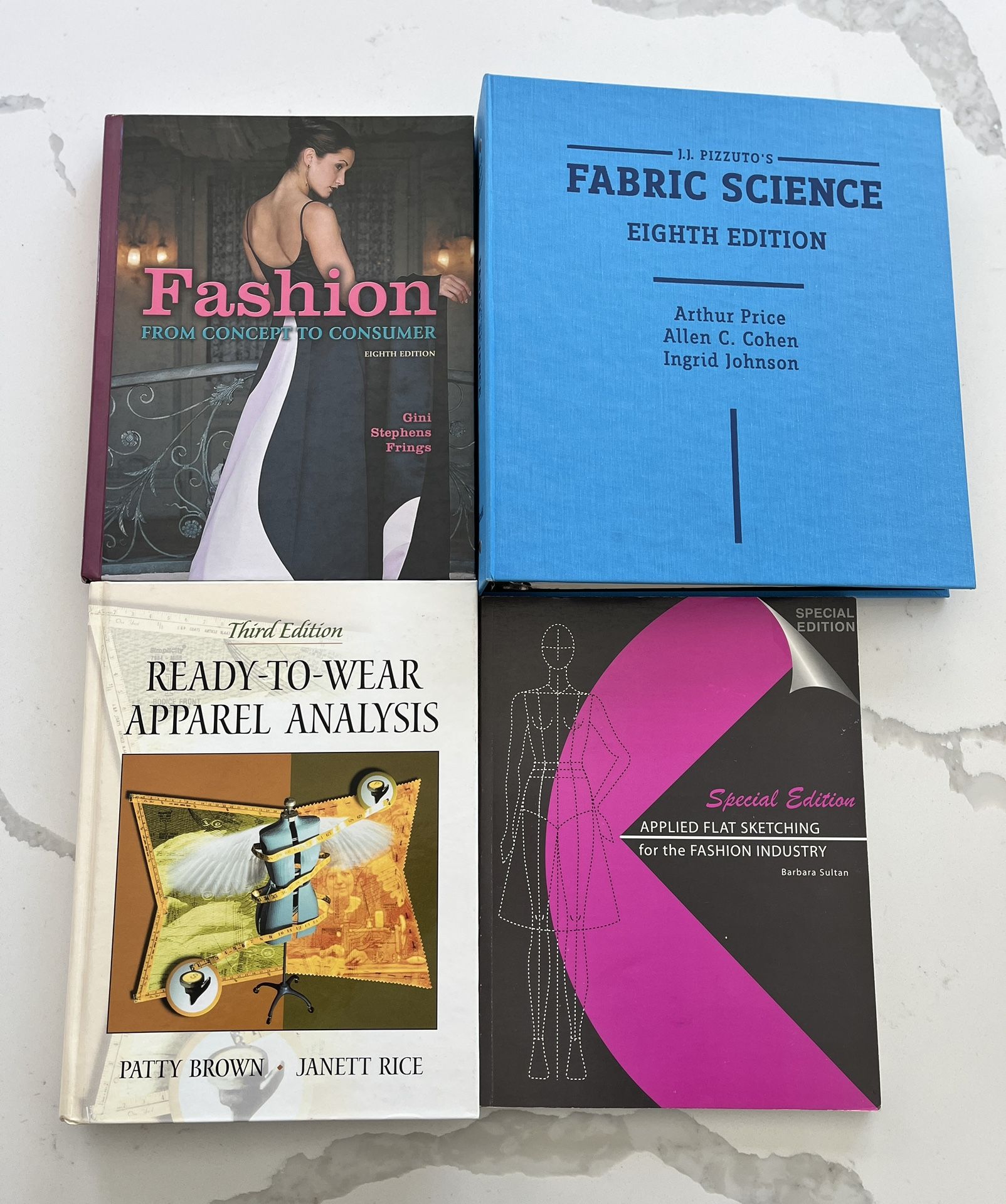 Lot Of 4 Fashion Apparel Design Books
