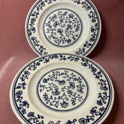 Vintage Hand Made Plates Set Of Two 