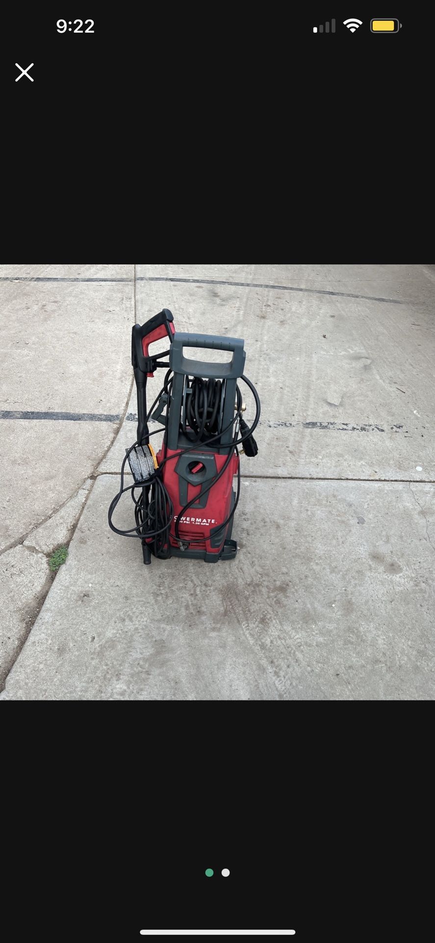 Power mate 2100 Psi 1.35 Gpm