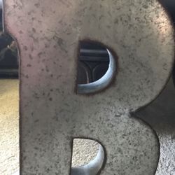 Metal Letter B!