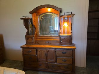 Dresser with mirror