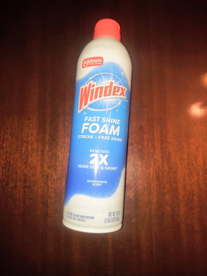 Windex Fast Shine Foam,  streak-free Shine 