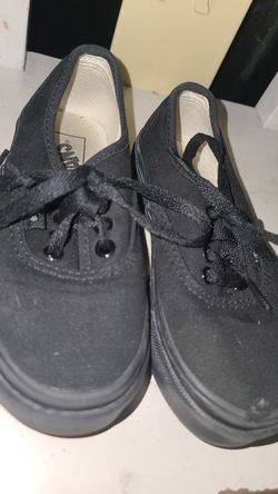 Toddler vans size 11 black
