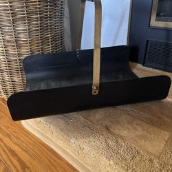 Vintage Metal Wood Firewood Holder